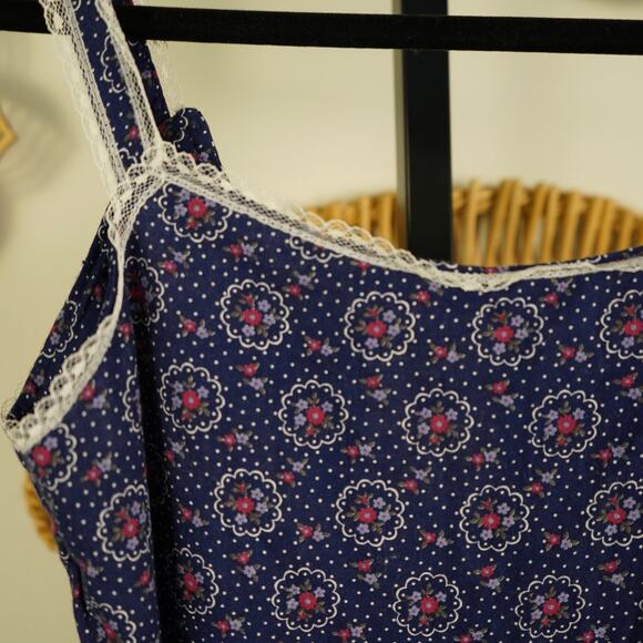 Vintage‎ Gunne Sax Prairie Dress 9 Calico Cottagecore Midi Sundress 70s - Picture 7 of 10